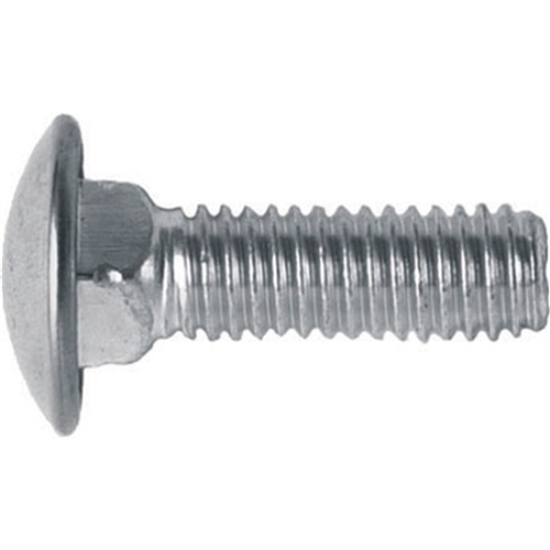Stainless Steel Bumper Bolt, Round Head, Size: 5/16"-18 x 1", Head: 3/4", Qty: 1