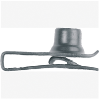 Extruded U-nuts, Size: 5/16"-18, Center to Edge: 27/32", Range: .010-.170, Finish: Blk Phos., Qty:10