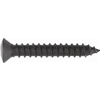 Phillips oval heavy duty sheet metal screw undersize heavy duty black