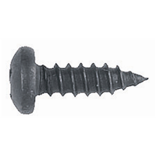 Philips Pan Head Sheet Metal Screw Black Finish, Size: #10, Size: 1", Qty: 10, Other: