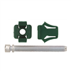 Headlight Adj. Screw Green Nylon Nut 1/4-28 X 2", Size: 1/4-28", Size: 2", Qty: 2, Other: 365270