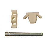 Headlight Adj. Screw Chry. 1978-1994, Size: 1/4-28", Head, Flange, Rod Length or Range:, Qty: 2