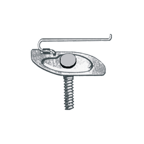 Plate Size Unvirersal Moulding Clip Chry, Size: 10-24" X 3/4", Range: 1/2 X 1-25/64", Qty: 1