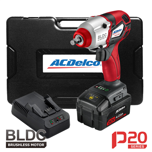 ACDelco P20 - 20V BRUSHLESS 3/8 in. Impact Wrench Kit