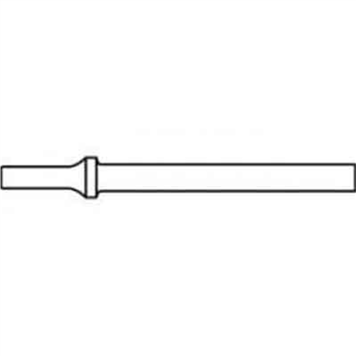 Pneumatic Bit, Straight Punch, .498 Shank Turn Type, Length 18"