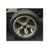 Solid Rubber Tires with Chrome Wheels (Set of 4)