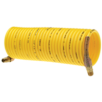 Standard Recoil Hose, 1/4 in. x 25 ft., Yellow, Display Pack