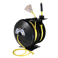 Air/Cord Reel Open with 25' X 3/8" & 50' 14 AWG