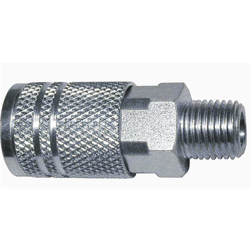 1/4" Coupler with 1/4"Male threads I/M Industrial - Pack of 10