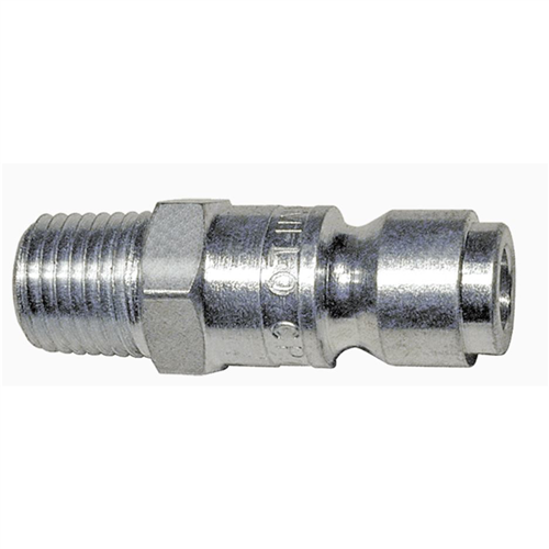 3/8" Coupler Plug with 1/4" Male threads Automotive T style- Pack of 10