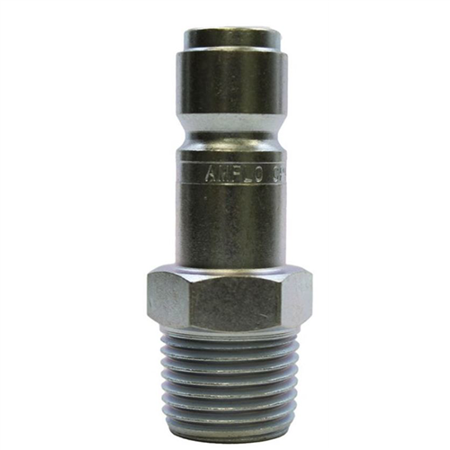 1/2" Coupler Plug with 1/2" Male threads Automotive T Style- Pack of 10