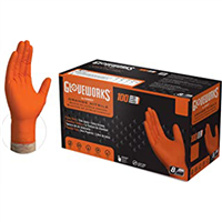 Ammex Corporation Gwon44100 Gloveworks M Orange Nitrile Gloves