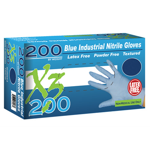 Ammex Corporation X3D42100 S Xtreme X3200 Powder Free Blue Nitrile