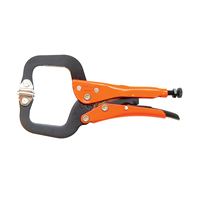 Grip-On 6" Epoxy Coated C-Clamp With Swivel Tips