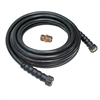 Apache 3/8 in. x 50 ft. Black Rubber Pressure Washer Hose Coupled: 3/8 in. F M22 x F M22 with M M22 Adapter