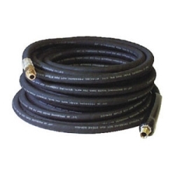 Apache 3/8 in. ID x 100 ft. Black Rubber Pressure Washer Hose Coupled Male