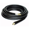 Apache 3/8 in. ID x 25 ft. Black Rubber Pressure Washer Hose Coupled MPT x MPT Swivel