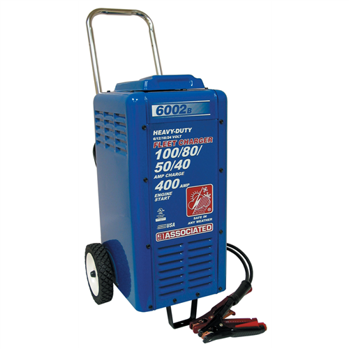 Associated Heavy Duty 6/12/18/24V Battery Charger with 400 Amp Engine Start