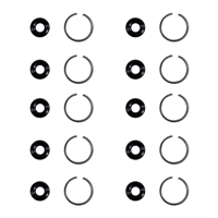Astro Pneumatic 44481 1/2 10Pc Anvil O-Ring & 10Pc Retaining Ring