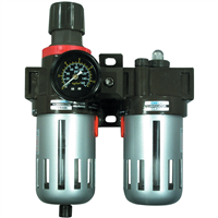 3/8" Filter, Regulator and Lubricator with Gauge