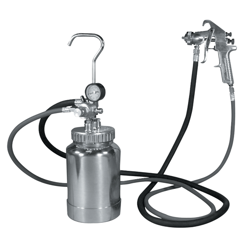 2 Quart Pressure Pot with Silver Gun and Hose