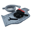 Onyx 3-In-1 Lightweight 6" Composite Vacuum Random Orbital Palm Sander with Hose, Bag and Velcro Pad