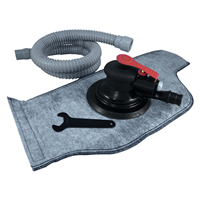 Astro Pneumatic 3014 Onyx 3-In-1 Lightweight 6" Composite Vacuum Random Orbital Palm Sander with Hose, Bag and Velcro Pad