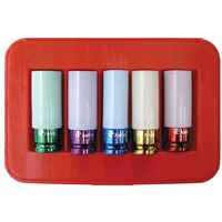5 Piece 1/2" Drive Impact Wheel Socket Set
