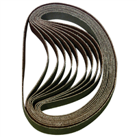 10pk Sanding Belt 80 Grit 3/8x13" 10/Pack