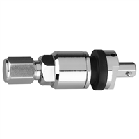 Chrome Metal Press-in Valve for 1-Sensor