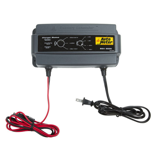 Auto Meter Products, Inc. BEX-5000 Battery Charger Extender, 6/8/12/16V, 5A