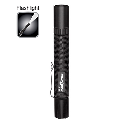 BaycoÂ® Mini-TAC Flashlight - Black - 2 AA Batteries
