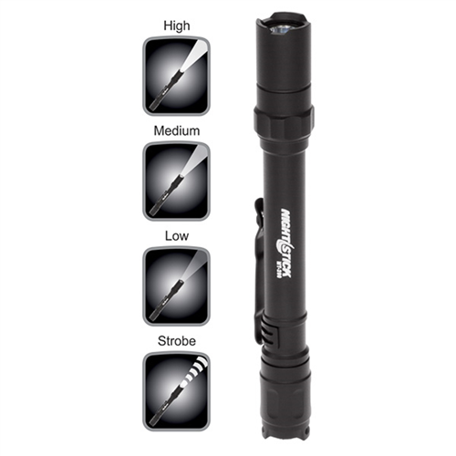 Bayco Mt-200 Mini-Tac Pro Flashlight - Black - 2 Aaa Batteries