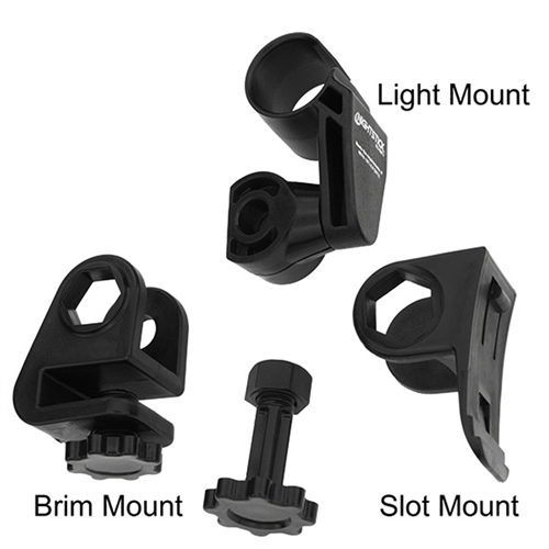 BaycoÂ® Multi-Angle Helmet Mount for Accessory Slot or Brim