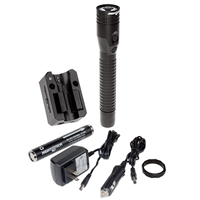 BaycoÂ® Metal Duty/Personal-Size Dual-Light Rechargeable Flashlight w/ Magnet