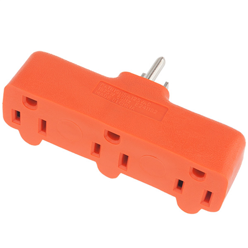 BaycoÂ® Electrical Adapter 15 Amp 3-Outlet Grounded Female to Single Grounded Male Plug