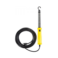 Bayco Corded LED Work Light, 60 Bright LEDs, 25 Foot 18/2 Cord, with Magnet, Top Hook and Rocker Switch