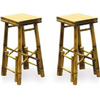 Bamboo Tiki Bar Stool Set