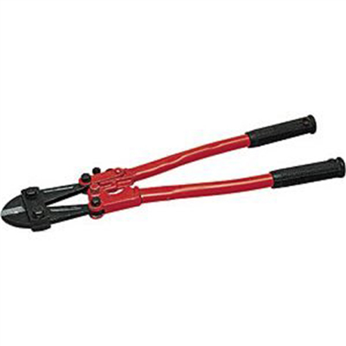 Bolt Cutter, 24" Long, with Compound Cutting Action, Hardened and Tempered Jaws, Comfort Grips