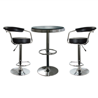 New Buffalo Adjustable Bar Table & Chair 3-Piece Set