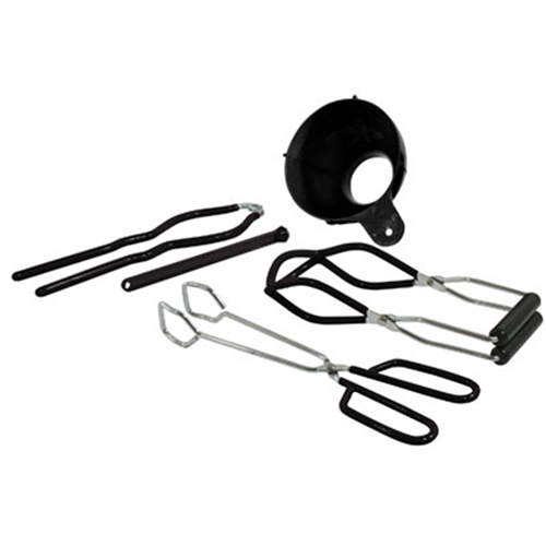 Canning Kit, 5 Piece, with Funnel, Jar and Lid Lifter, Jar Wrench, Tongs, Magnetic Lid Lifter