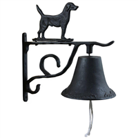 New Buffalo Corporation CBELLSET Outdoor Country Bell Set, with Fish, Mallard, Deer and Black Lab Figures, Mounts to Wall or Post