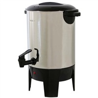 New Buffalo Corporation CFU30 Stainless Steel Coffee Maker, 30 Cup Capacity, Automatically Keeps Coffee Warm