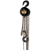 Heavy Duty Chain Hoist, 1 Ton Capacity, 8' Lift, with 1/4" Hardened Steel Chain