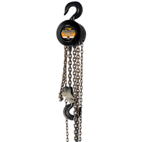 Heavy Duty Chain Hoist, 2 Ton Capacity, 8' Lift, with 1/4" Hardened Steel Chain
