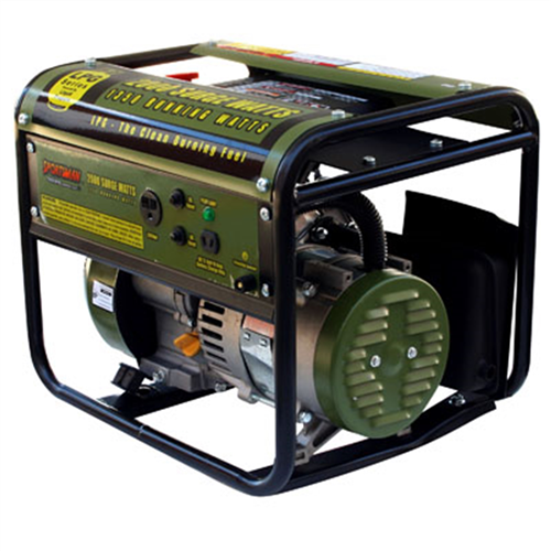 Liquid Propane Generator, 2000 Watts Peak, 2.8 HP OHV Engine, One 12V and One 120V Outlet