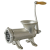 Meat Grinder with Pulley, Cast Iron, Clamp Down Style, # 32 Grinder Plate, Cutting Knife