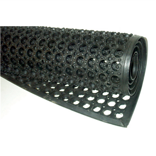 Anti-Fatigue 3 ft. x 5 ft. Industrial Rubber Mat, Ventilated to Prevent Moisture Build Up