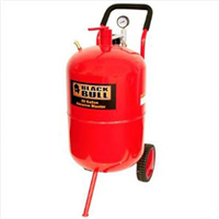 Sand Blaster, 20 Gallon Tank, 60-125 PSI, with Wheels, 8' Hose, Automatic Nozzle, Funnel, Hood