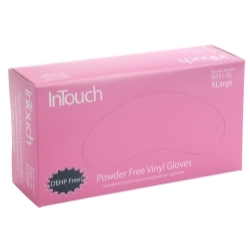 InTouch Powder Free Vinyl Gloves, Large